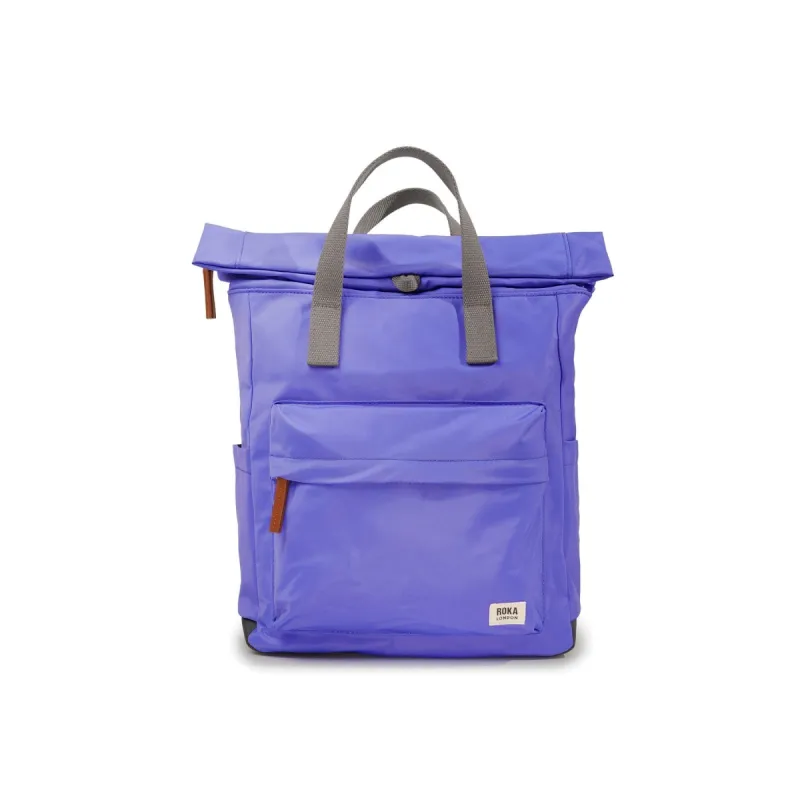 ROKA Canfield B Simple Purple Medium Recycled Nylon Bag sold by The Foot Factory