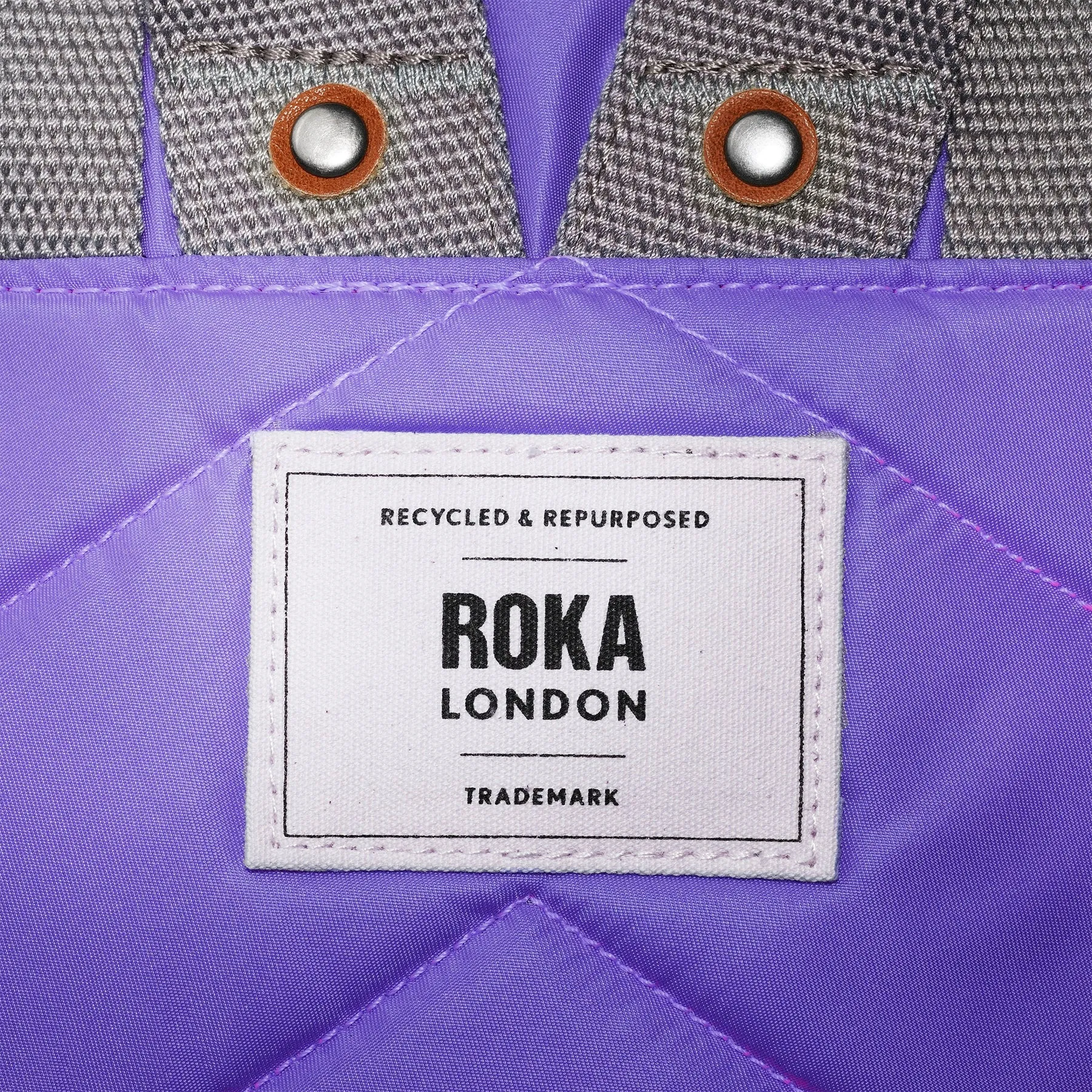 ROKA Canfield B Simple Purple Medium Recycled Nylon Bag sold by The Foot Factory product image thumbnail 5