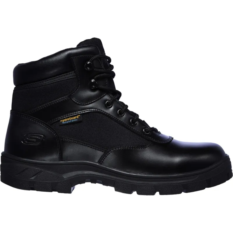 Skechers Mens Wascana Benen Waterproof Tactical Boot - Black sold by The Foot Factory