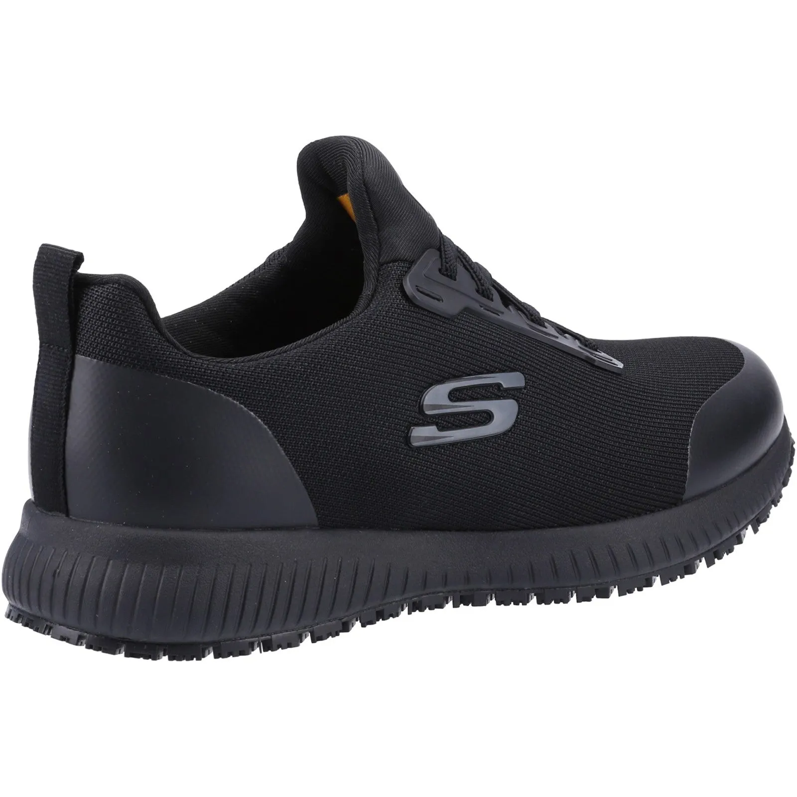 Skechers Womens Squad Sr Wide Slip Resistant Occupational Trainers - Black sold by The Foot Factory product image thumbnail 3