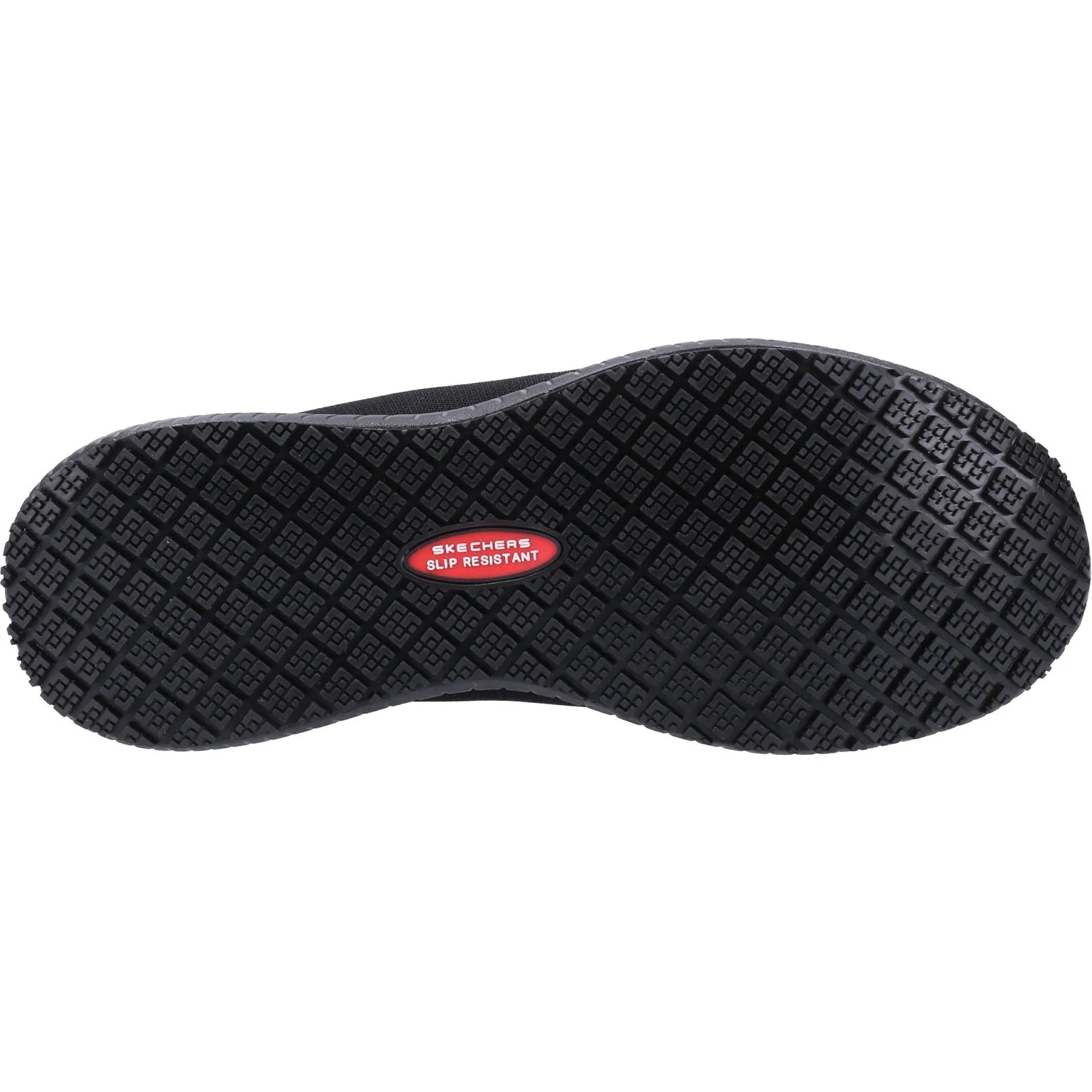 Skechers Womens Squad Sr Wide Slip Resistant Occupational Trainers - Black sold by The Foot Factory product image thumbnail 4