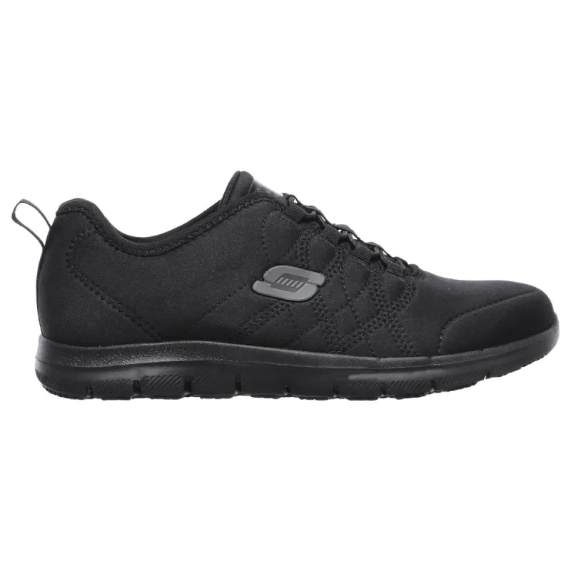 Skechers Womens Ghenter Srelt Occupational Trainers - Black sold by The Foot Factory