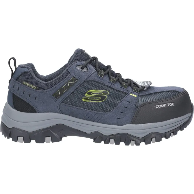 Skechers Mens Greetah Safety Hiker with Composite Toe Trainers - Navy sold by The Foot Factory