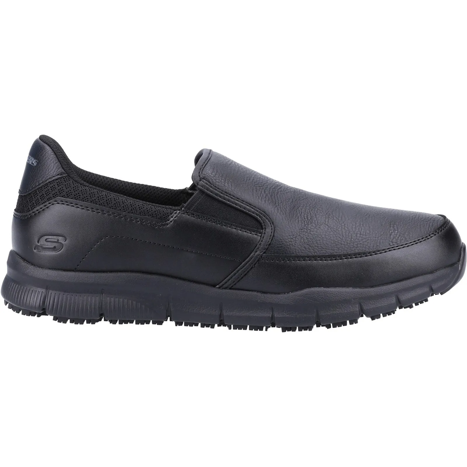 Skechers Mens Nampa Groton Occupational Shoes - Black sold by The Foot Factory