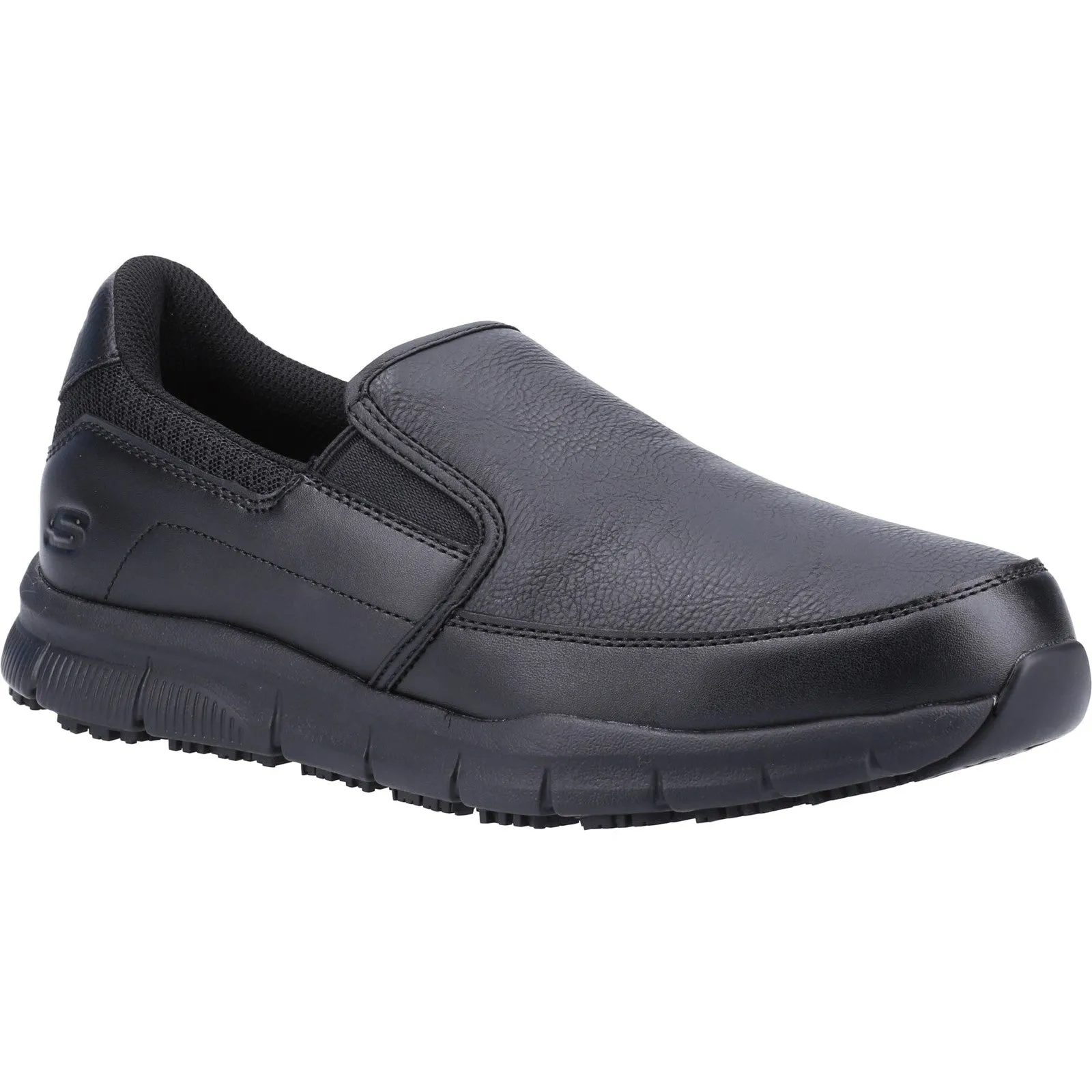 Skechers Mens Nampa Groton Occupational Shoes - Black sold by The Foot Factory product image thumbnail 2