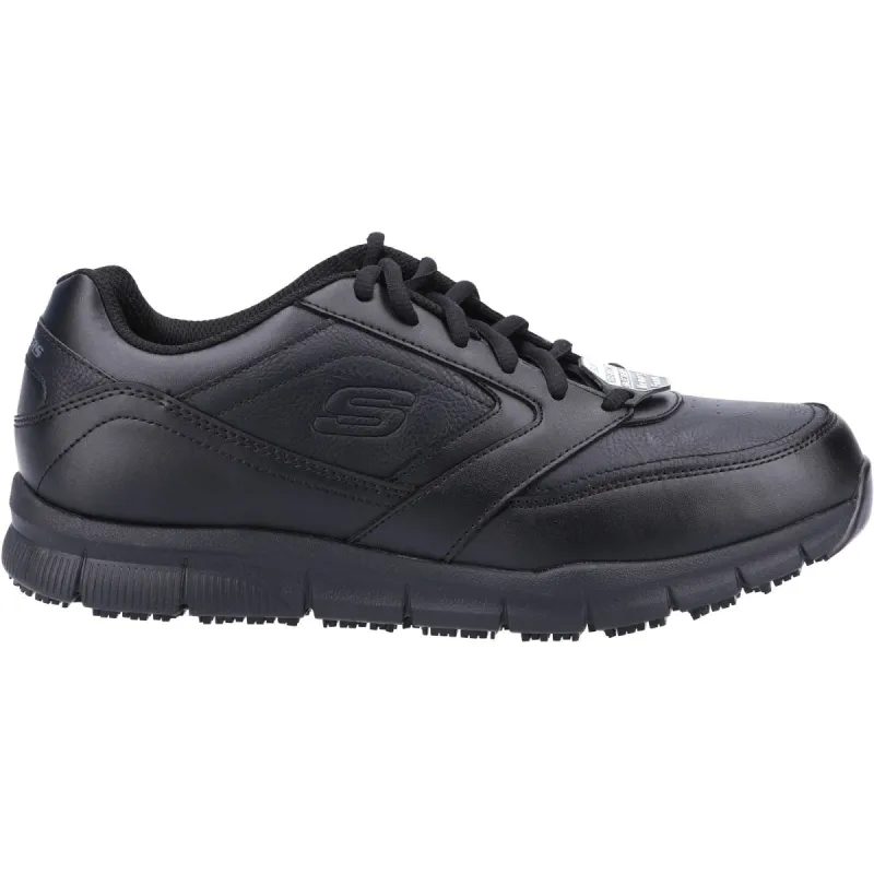 Skechers Mens Nampa Occupational Trainers - Black sold by The Foot Factory
