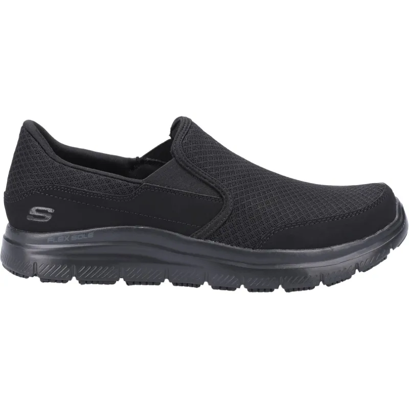 Skechers Mens Flex Advantage McAllen Sr Occupational Trainers - Black sold by The Foot Factory