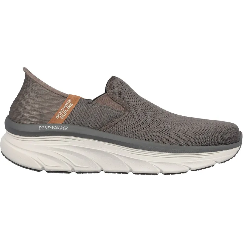 Skechers Mens D'Lux Walker Orford Trainers - Brown sold by The Foot Factory
