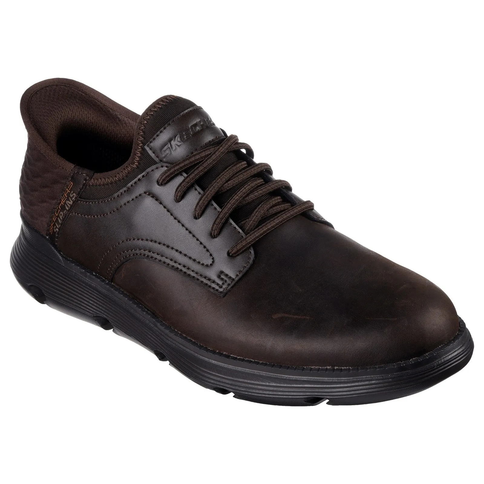 Skechers Mens Garza Gervin Oxford Shoes - Brown sold by The Foot Factory product image thumbnail 2