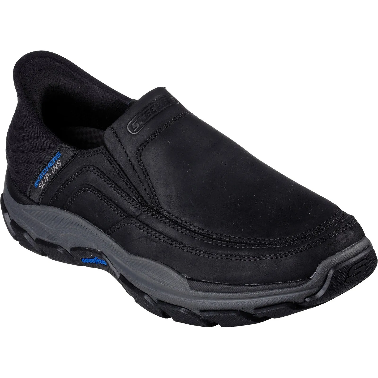 Skechers Mens Respected Elgin Trainers - Black sold by The Foot Factory product image thumbnail 2