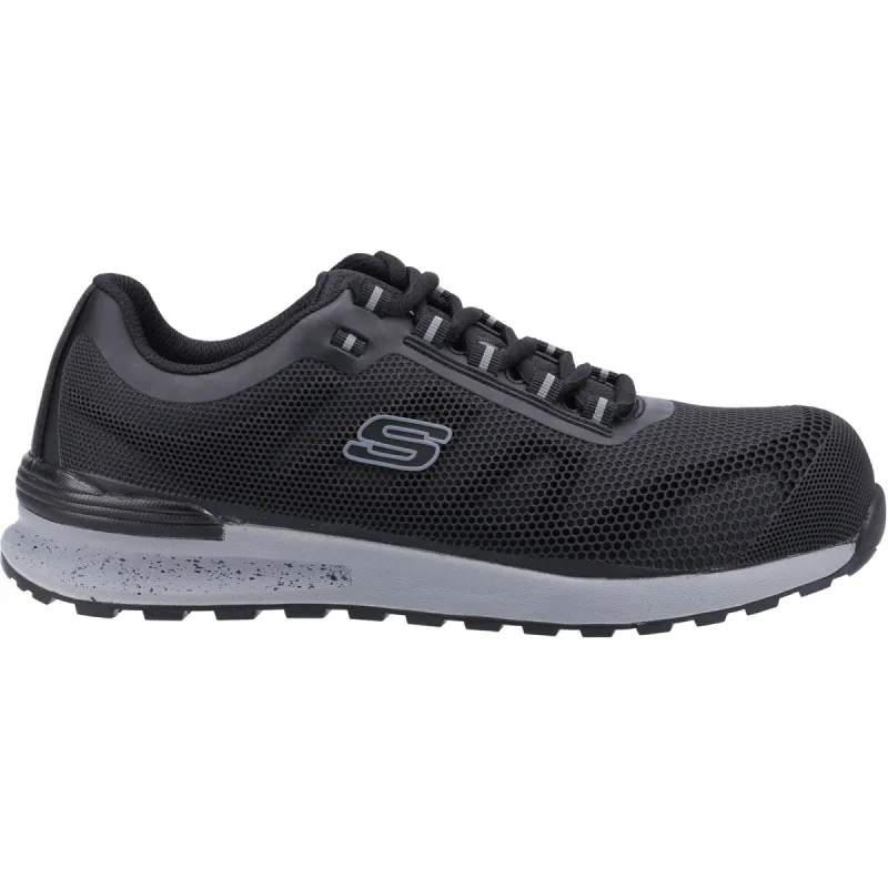 Skechers Mens Bulklin Bragoo Safety Trainers - Black sold by The Foot Factory