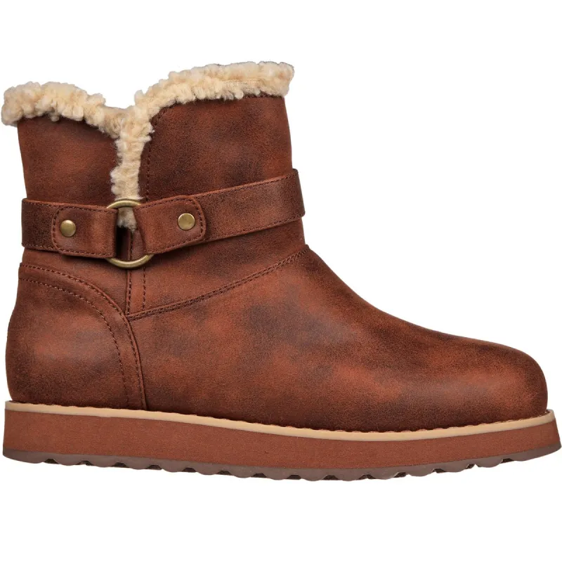 Skechers Womens Keepsakes 2.0 Ankle Boots - Chocolate sold by The Foot Factory