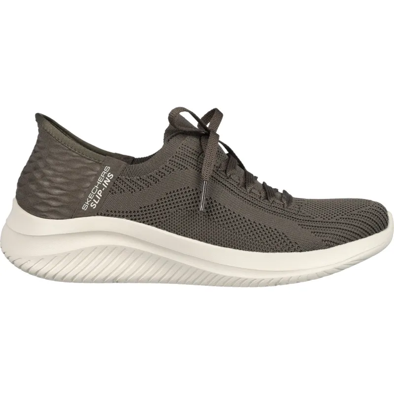 Skechers Womens Ultra Flex 3.0 Brilliant Path Trainers - Olive sold by The Foot Factory