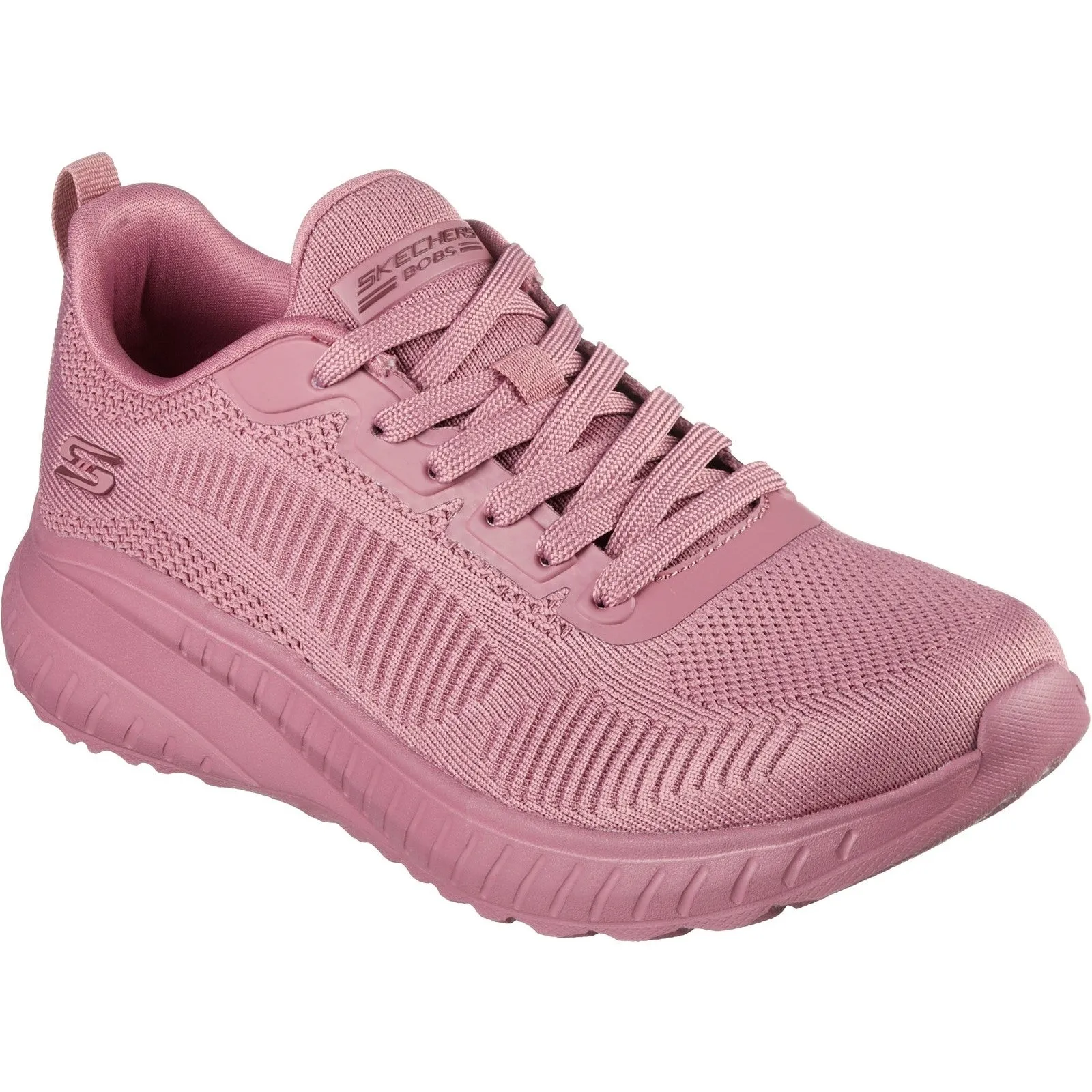 Skechers Womens Bob Squad Chaos Face Off Trainers - Dark Pink sold by The Foot Factory product image thumbnail 2