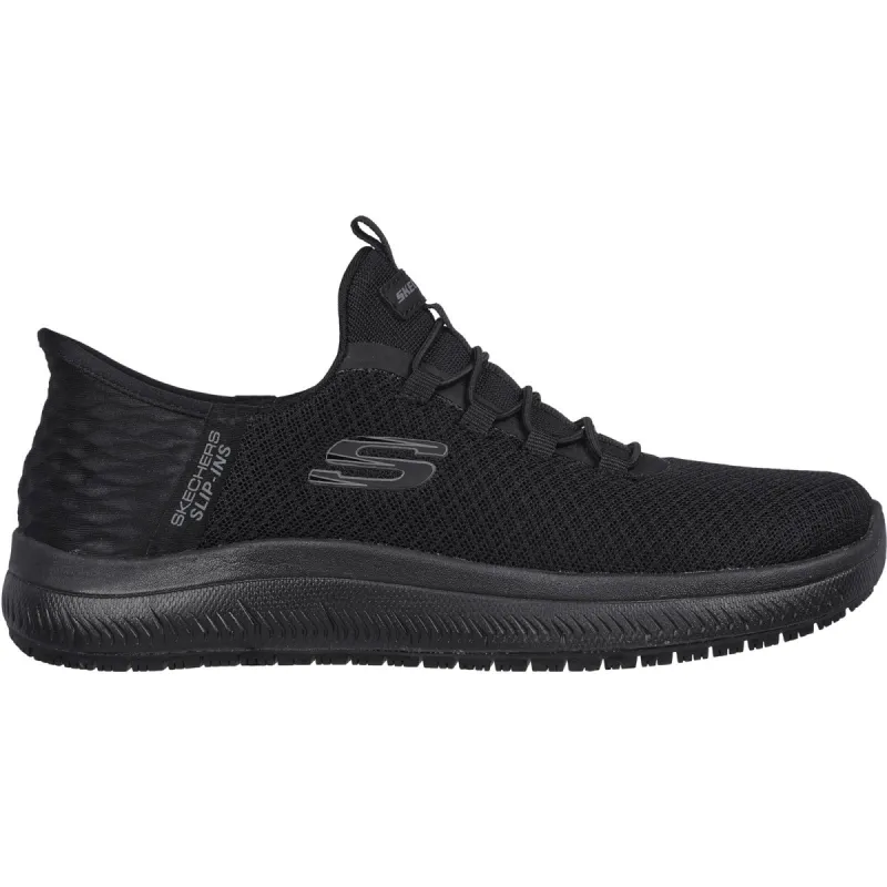 Skechers Womens Summits Enslee Slip In Work Trainers - Black sold by The Foot Factory