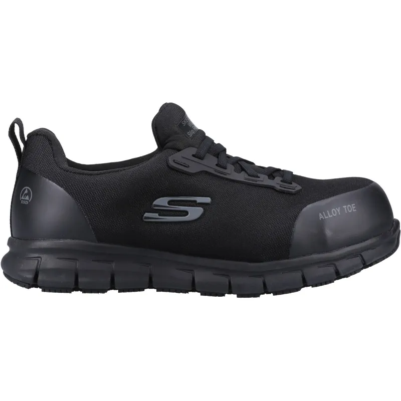 Skechers Womens Sure Track Jixie Safety Trainers - Black sold by The Foot Factory