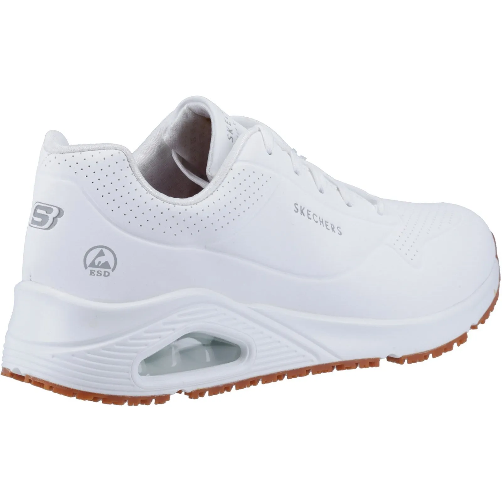 Skechers Womens Work Relaxed Fit Uno SR Safety Trainers - White sold by The Foot Factory product image thumbnail 3