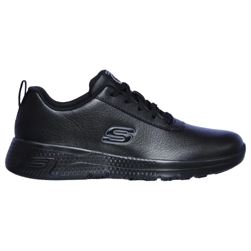 Skechers Womens Marsing Gmina Slip Resistant Occupational Trainers - Black sold by The Foot Factory