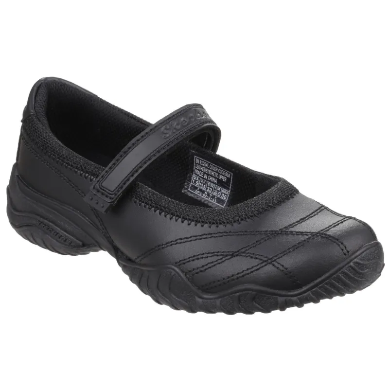 Skechers Girls Velocity Pouty Shoe Black made by Skechers