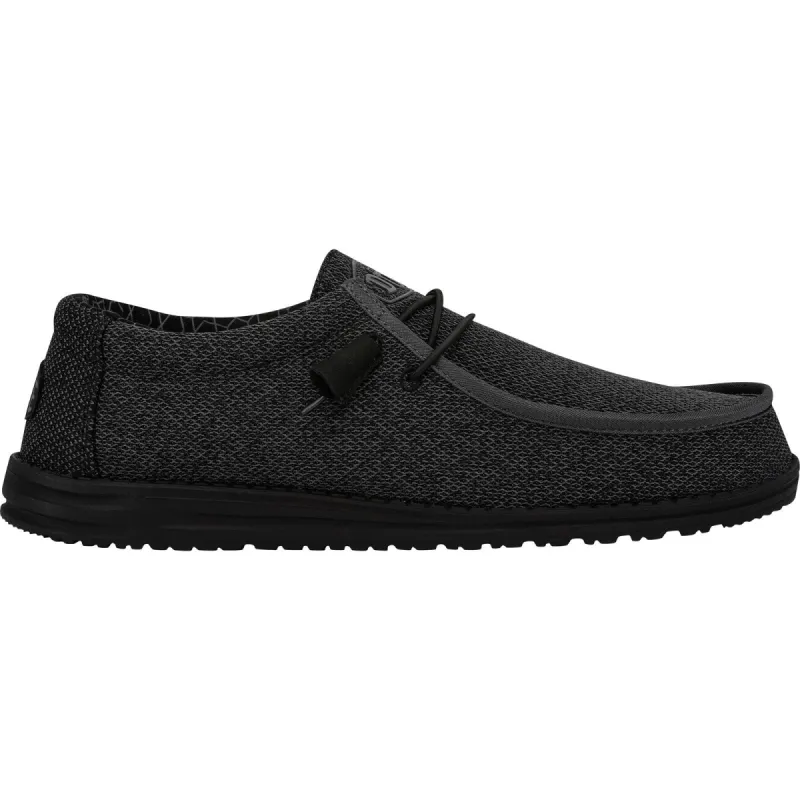 Hey Dude Mens Wally Sox Shoe - Black sold by The Foot Factory