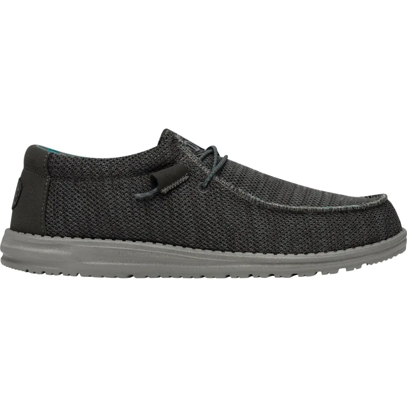 Hey Dude Mens Wally Sox Shoe - Charcoal sold by The Foot Factory