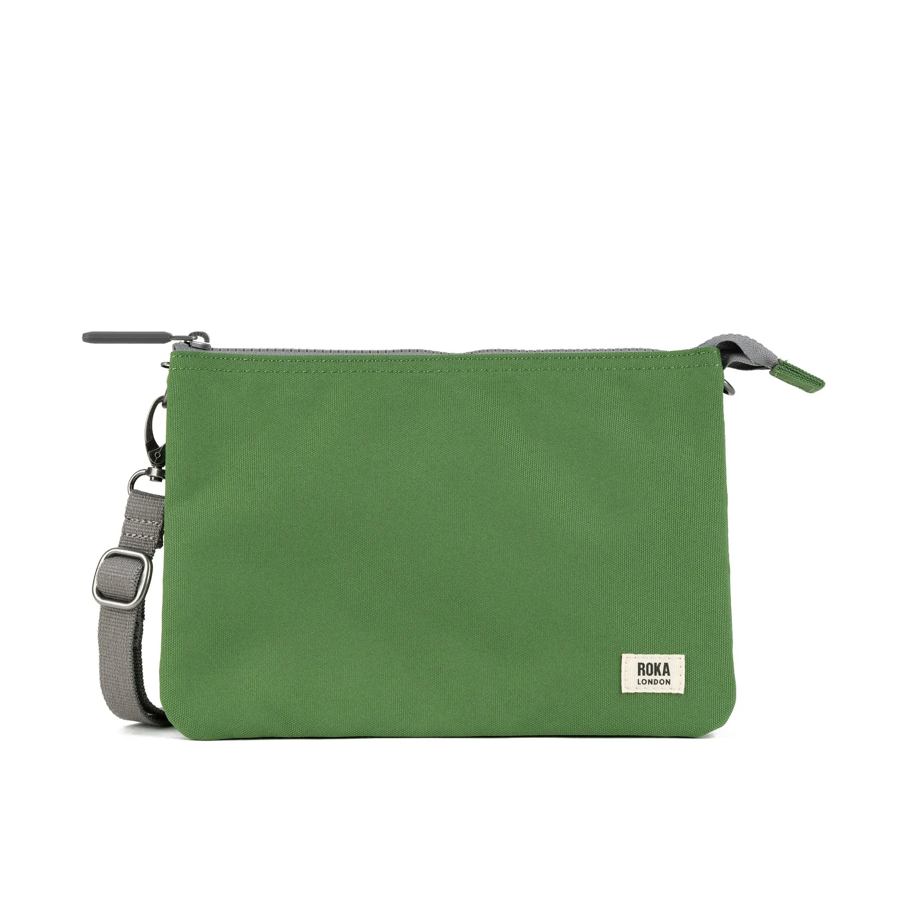 ROKA Carnaby Crossbody Foliage XL Recycled Canvas Bag sold by The Foot Factory