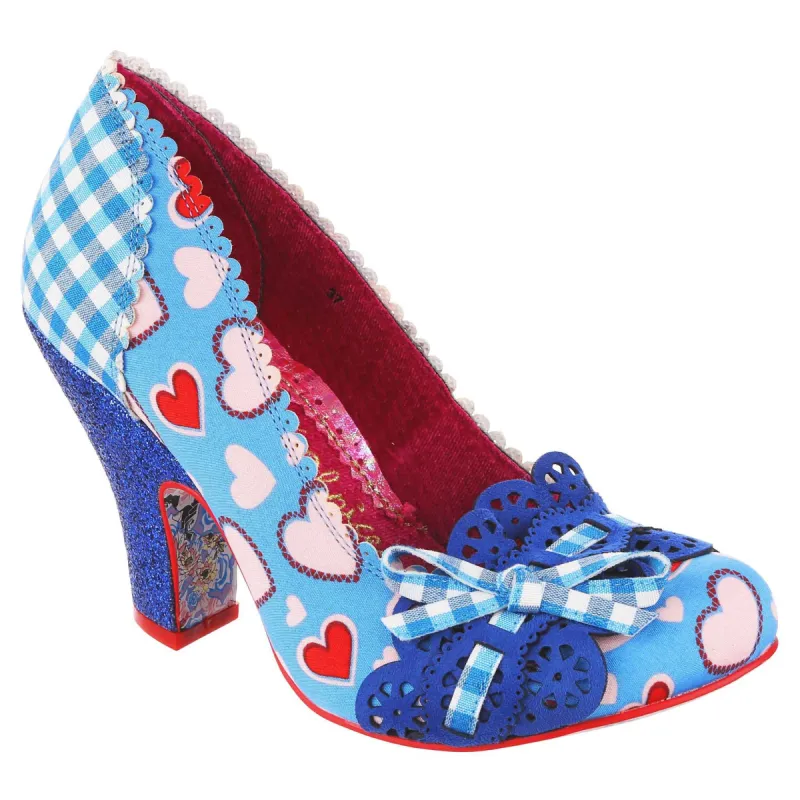 Irregular Choice Womens Make My Day High Heel - Blue sold by The Foot Factory