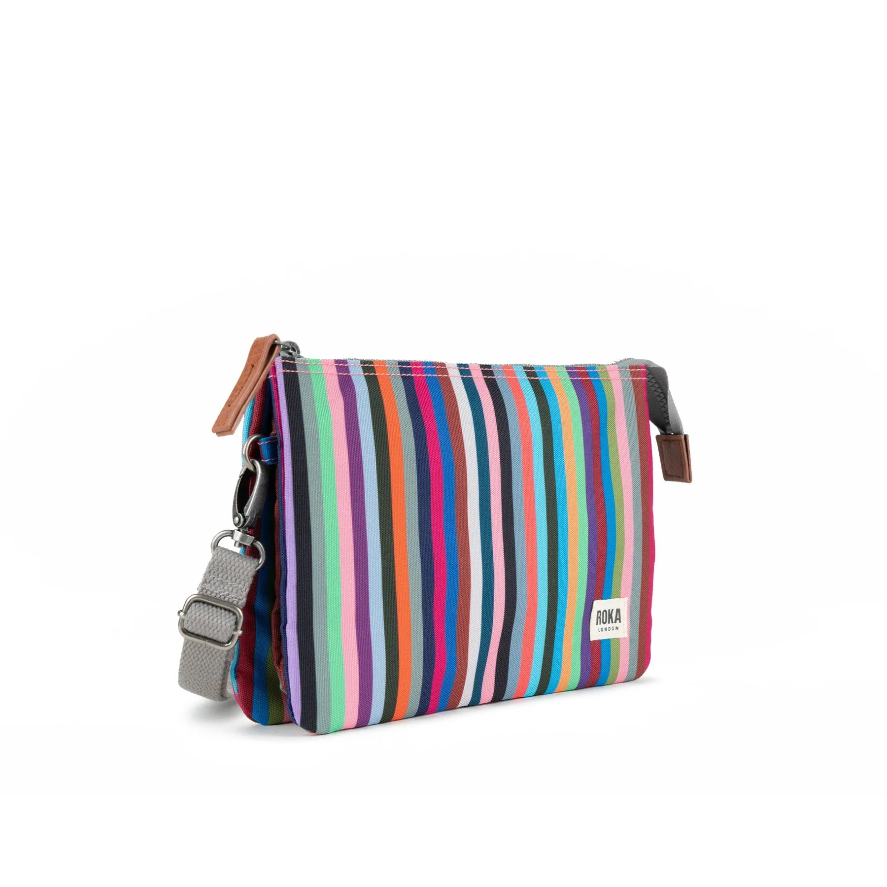 ROKA Carnaby Multistripe XL Recycled Canvas Bag sold by The Foot Factory product image thumbnail 2