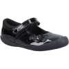 Hush Puppies Girls Rosanna Patent School Shoes - Black sold by The Foot Factory