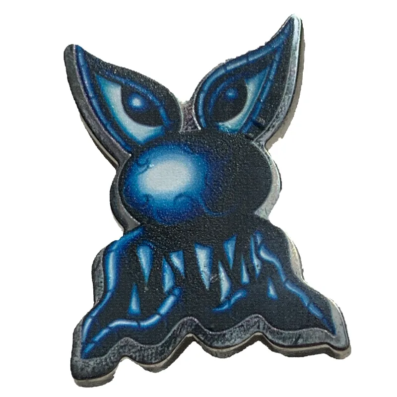 Crocs Jibbitz Scharf Blue Face Charm sold by The Foot Factory