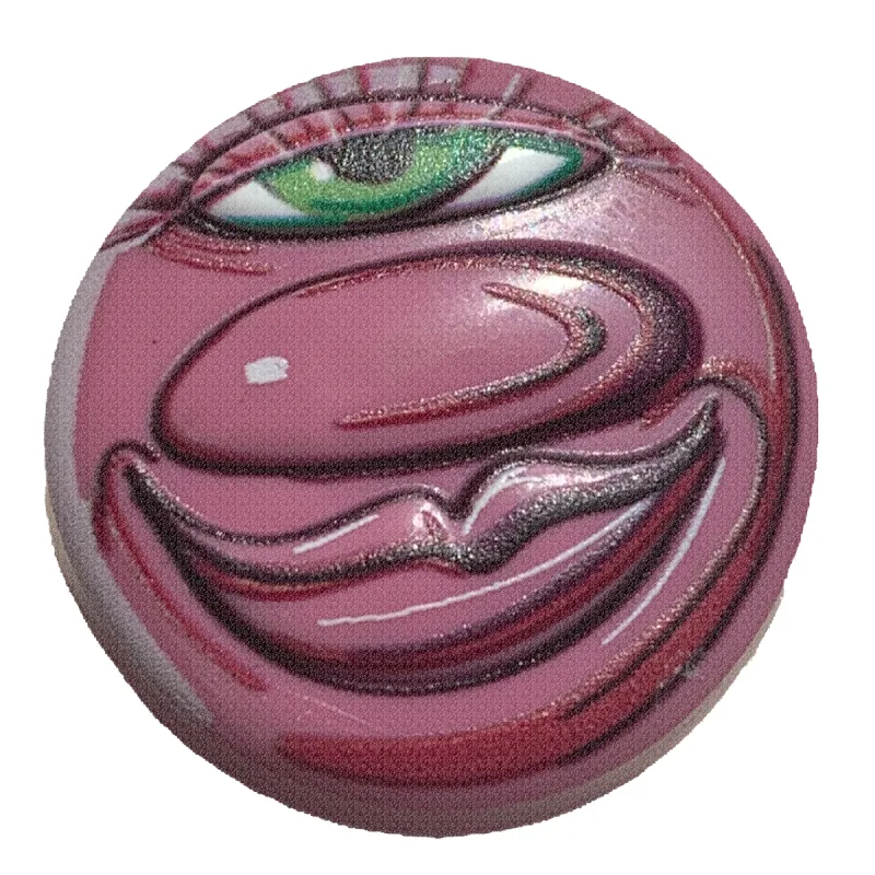 Crocs Jibbitz Scharf Pink Face Charm sold by The Foot Factory