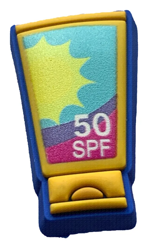 Crocs Jibbitz Sun Tan Lotion Charm sold by The Foot Factory