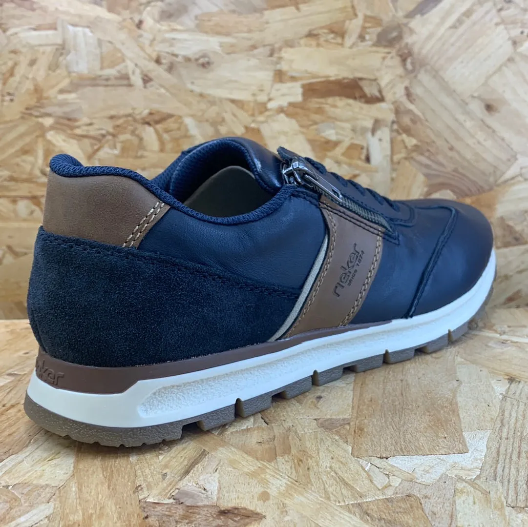 Rieker Mens Casual Trainers - Navy sold by The Foot Factory product image thumbnail 4