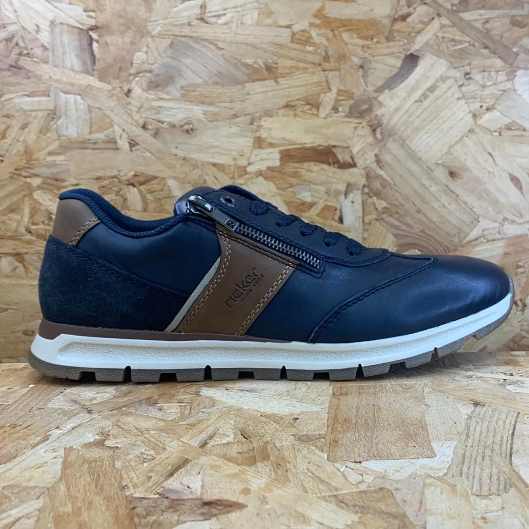 Rieker Mens Casual Trainers - Navy sold by The Foot Factory