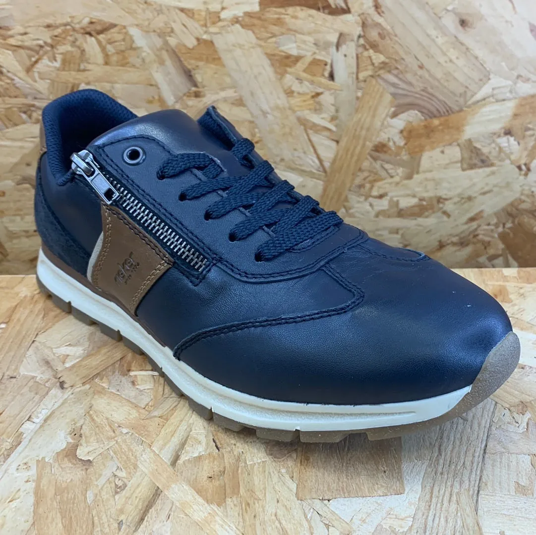Rieker Mens Casual Trainers - Navy sold by The Foot Factory product image thumbnail 2