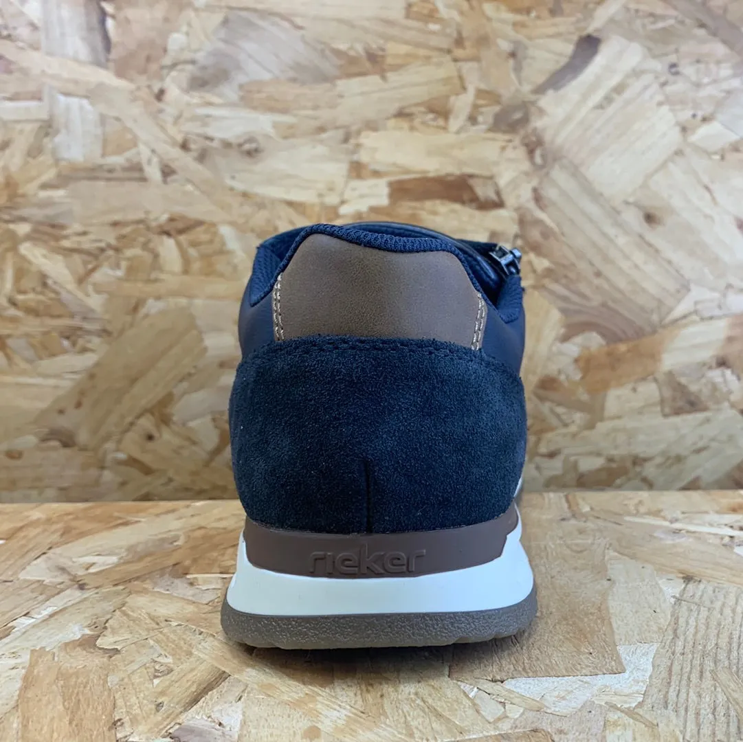 Rieker Mens Casual Trainers - Navy sold by The Foot Factory product image thumbnail 5