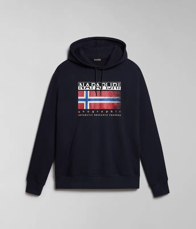 Napapijri Mens Kreis Hoodie - Black sold by The Foot Factory
