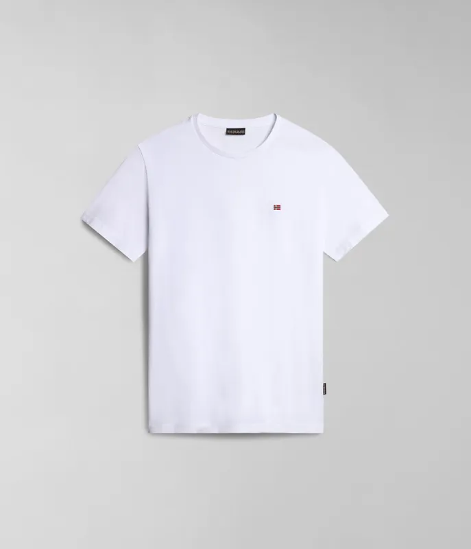 Napapijri Mens Salis T-Shirt - White sold by The Foot Factory