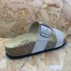 Plakton Womens Alicante Mid Apure Leather Sandal - Stone sold by The Foot Factory