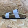 Plakton Womens Alicante Mid Leather Sandal - Pearl sold by The Foot Factory