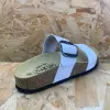 Plakton Womens Alicante Mid Leather Sandal - Pearl sold by The Foot Factory