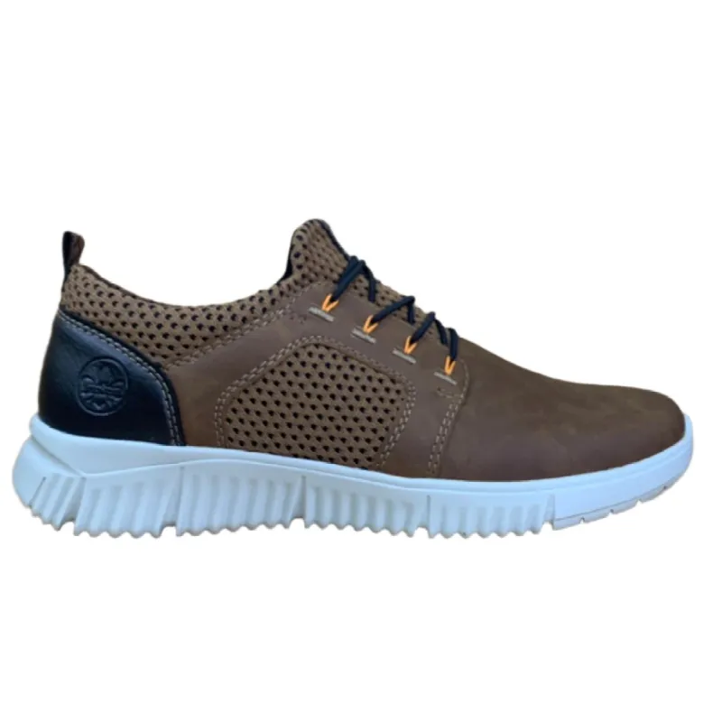Rieker Mens Fashion Slip On Trainers - Brown sold by The Foot Factory