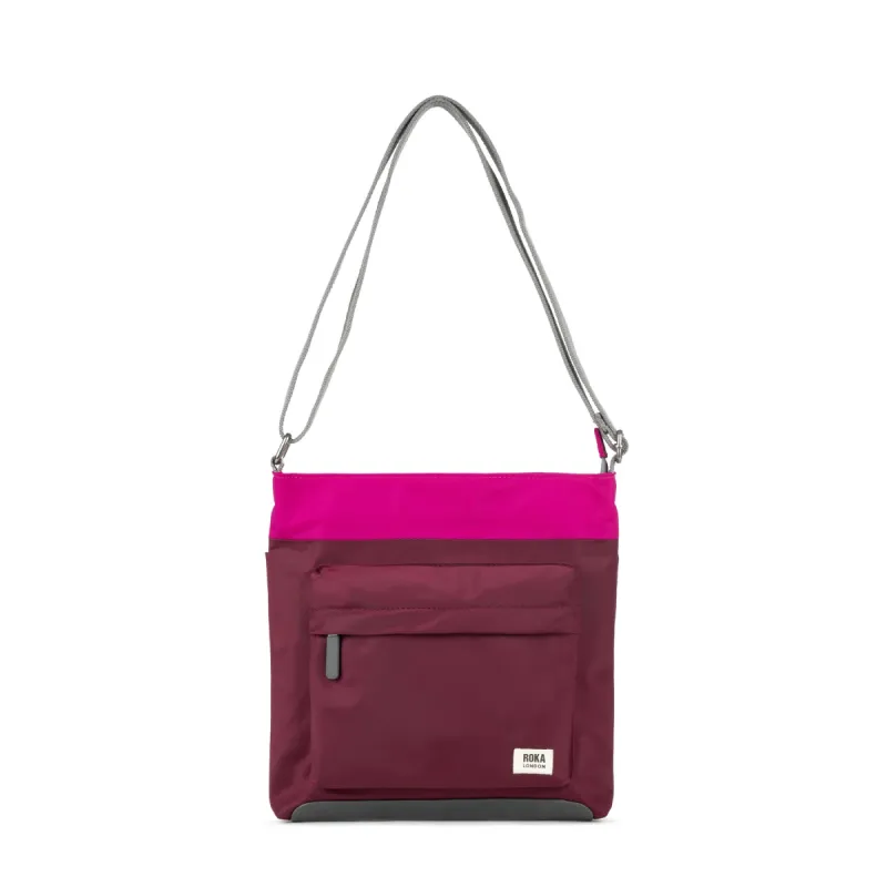 ROKA Creative Waste Kennington B Plum / Candy Medium Recycled Nylon Bag sold by The Foot Factory
