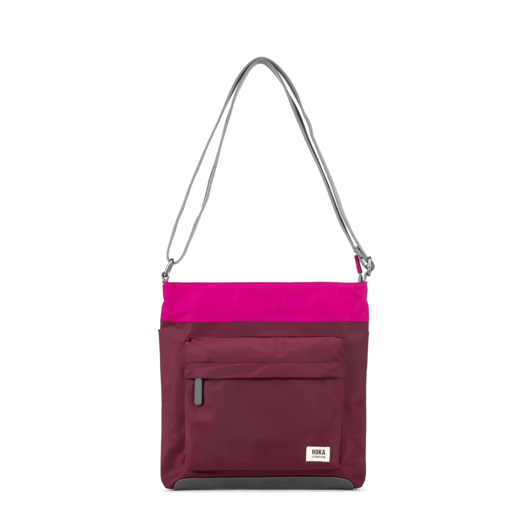 ROKA Creative Waste Kennington B Plum / Candy Medium Recycled Nylon Bag sold by The Foot Factory