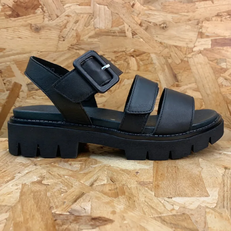 Remonte Womens Fashion Sandal - Black sold by The Foot Factory