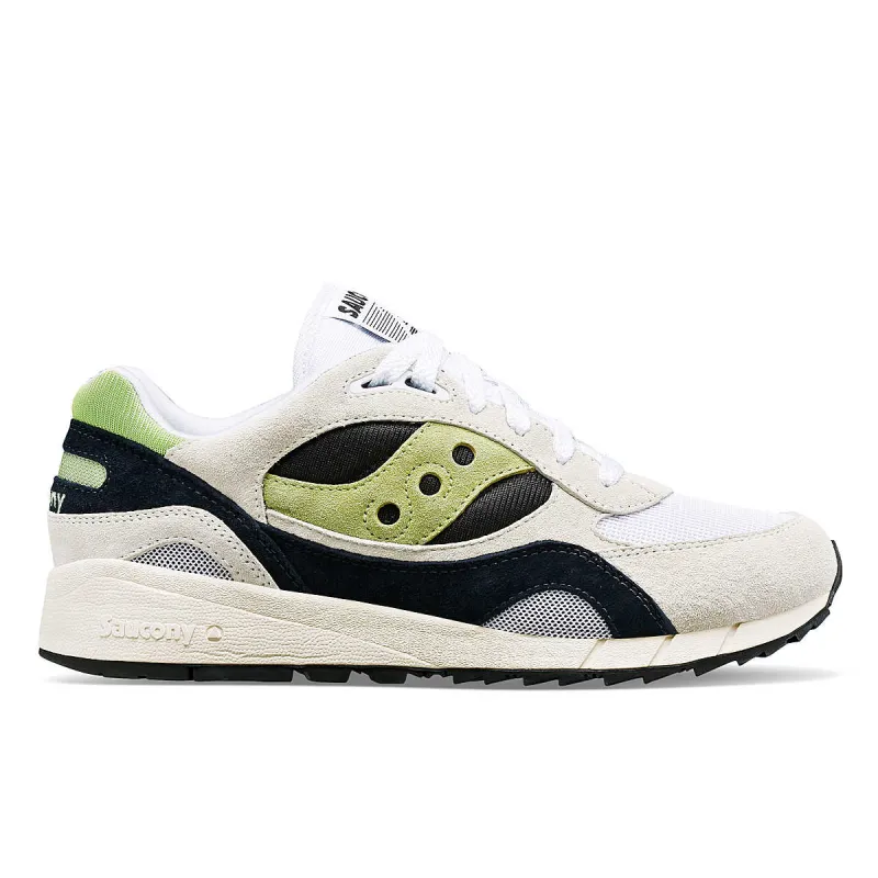 Saucony Mens Shadow 6000 Trainers - White / Green sold by The Foot Factory
