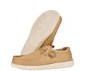 Hey Dude Mens Wally Canvas Moccasin - Tan sold by The Foot Factory