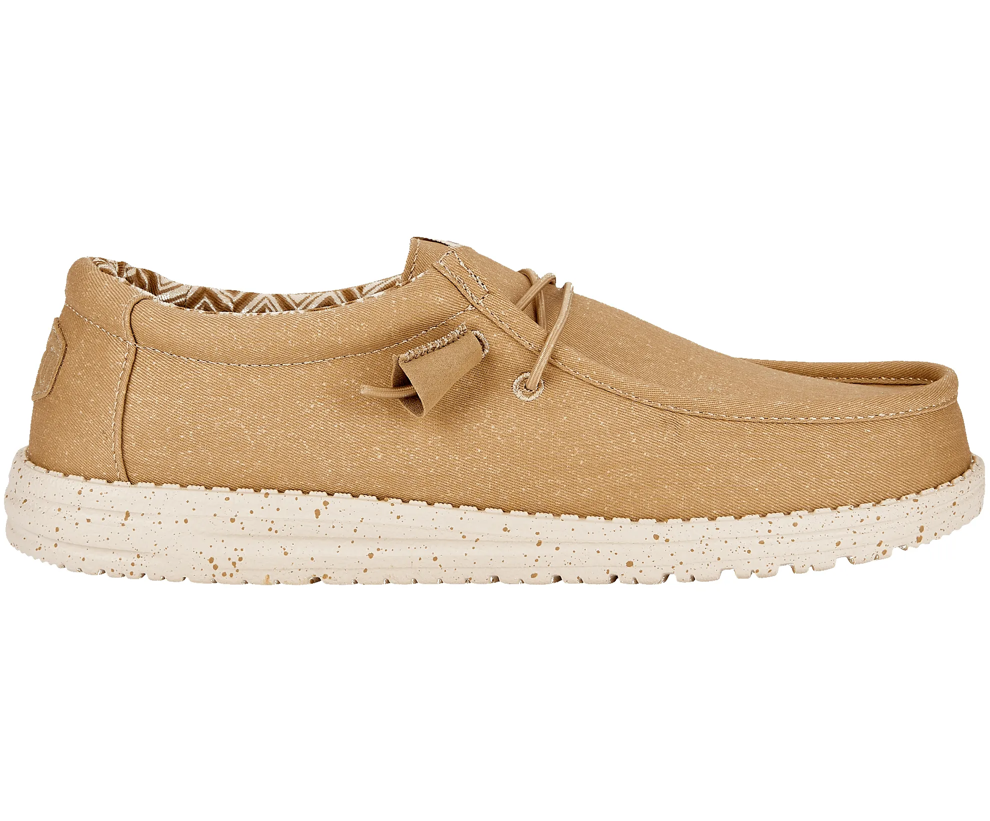 Hey Dude Mens Wally Canvas Moccasin - Tan sold by The Foot Factory