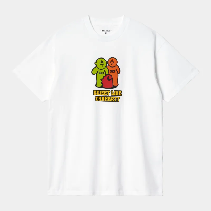 Carhartt WIP Mens Gummy T-Shirt - White sold by The Foot Factory