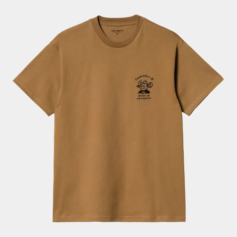 Carhartt WIP Mens Icons T-Shirt - Hamilton Brown / Black sold by The Foot Factory